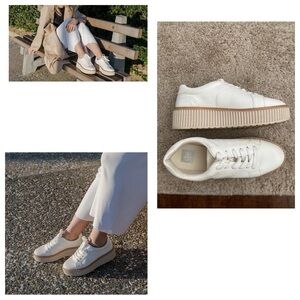 DV by Dolce Vita women’s Sz 10M Brin White Platform lace up cushioned Sneakers